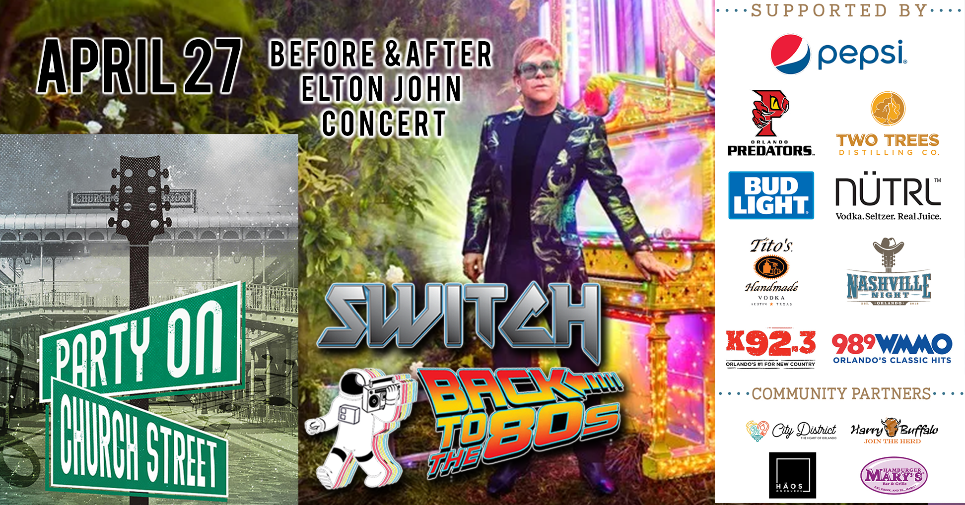 SWITCH @ Elton John Concert - Church Street - Harry Buffalo
